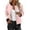 Pink, variant on Women's Bomber Jacket Casual Coat Zip Up Spring Fall Clothes with Pockets