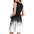 thumbnail image 6 of Otvok Womens Summer Casual V Neck Sleeveless Tank Dress Button Down Flowy Beach Sundresses Boho Graphic Print A-Line Resort Clothes, 6 of 6