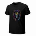 thumbnail image 1 of Lion T-shirt Lion Unisex T-shirt Unisex tees Casual Cotton Colorful Printing, 1 of 5