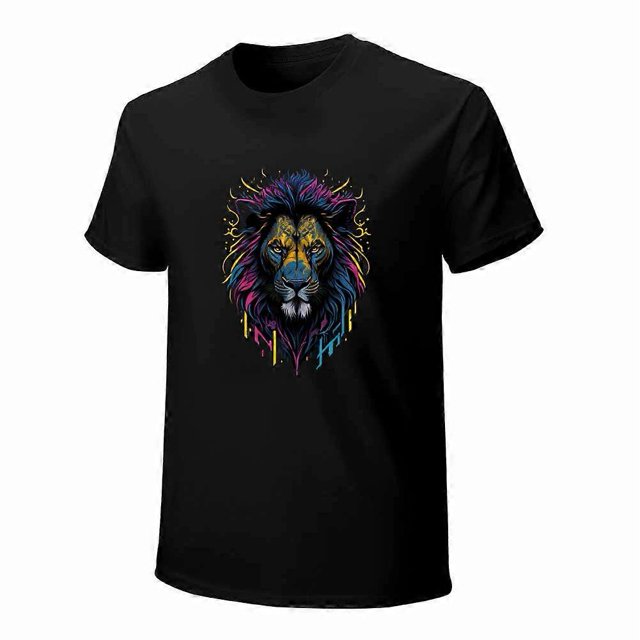 Lion T-shirt Lion Unisex T-shirt Unisex tees Casual Cotton Colorful Printing