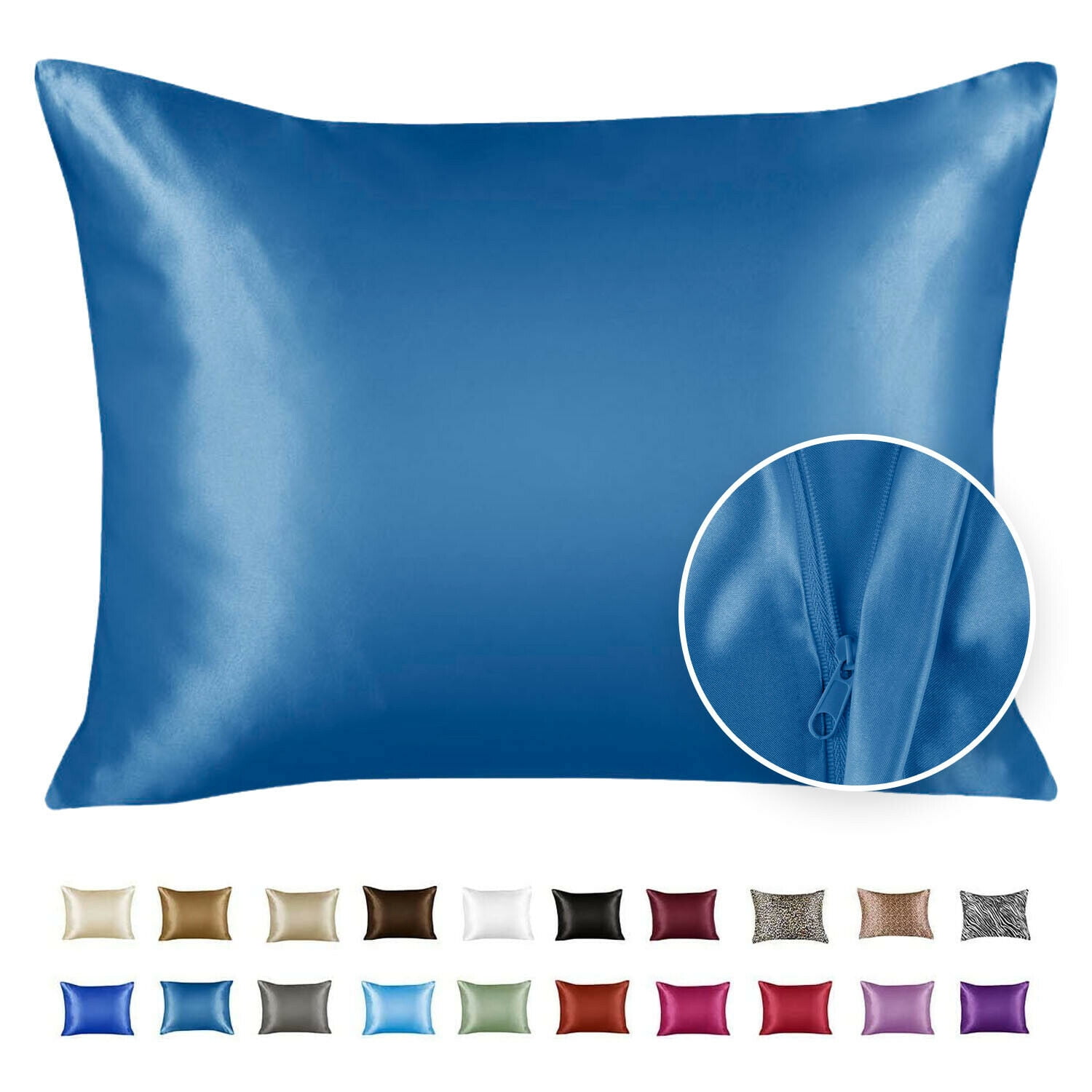 Luxury Satin Pillowcase for Hair and Skin Queen Satin Pillowcase with