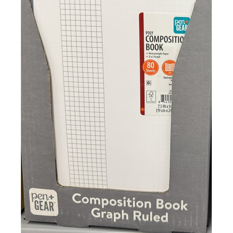 Pen+Gear Grid Ruled Composition Book, 4 Pack, White photo 8