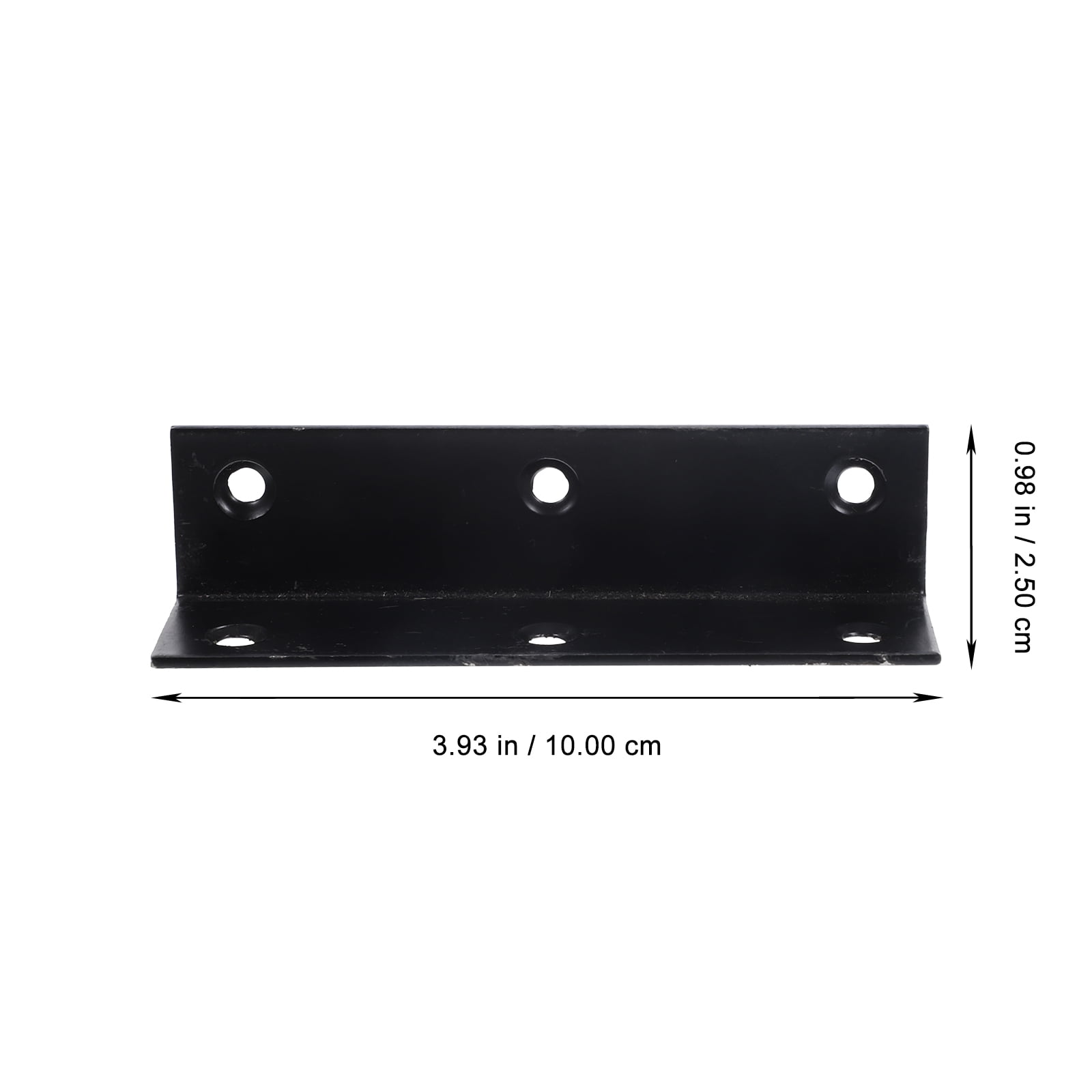 WHAMVOX 4-Pack Heavy Duty L-Shaped Angle Iron Shelf Brackets, Strong Right Angle Support Hardware for Wood Shelving