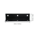 thumbnail image 2 of HEANUJJ 4Ud Soportes De En Ángulo Negro Para Muebles Refuerzo Firme Y Duradero, 2 of 6