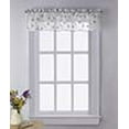 thumbnail image 3 of CHF Botanical Embroidery Tier Curtain Pair, Indoor Light Filtering, Rod Pocket, Polyester, Gray, 56"W x 36"L, Adult, 3 of 3