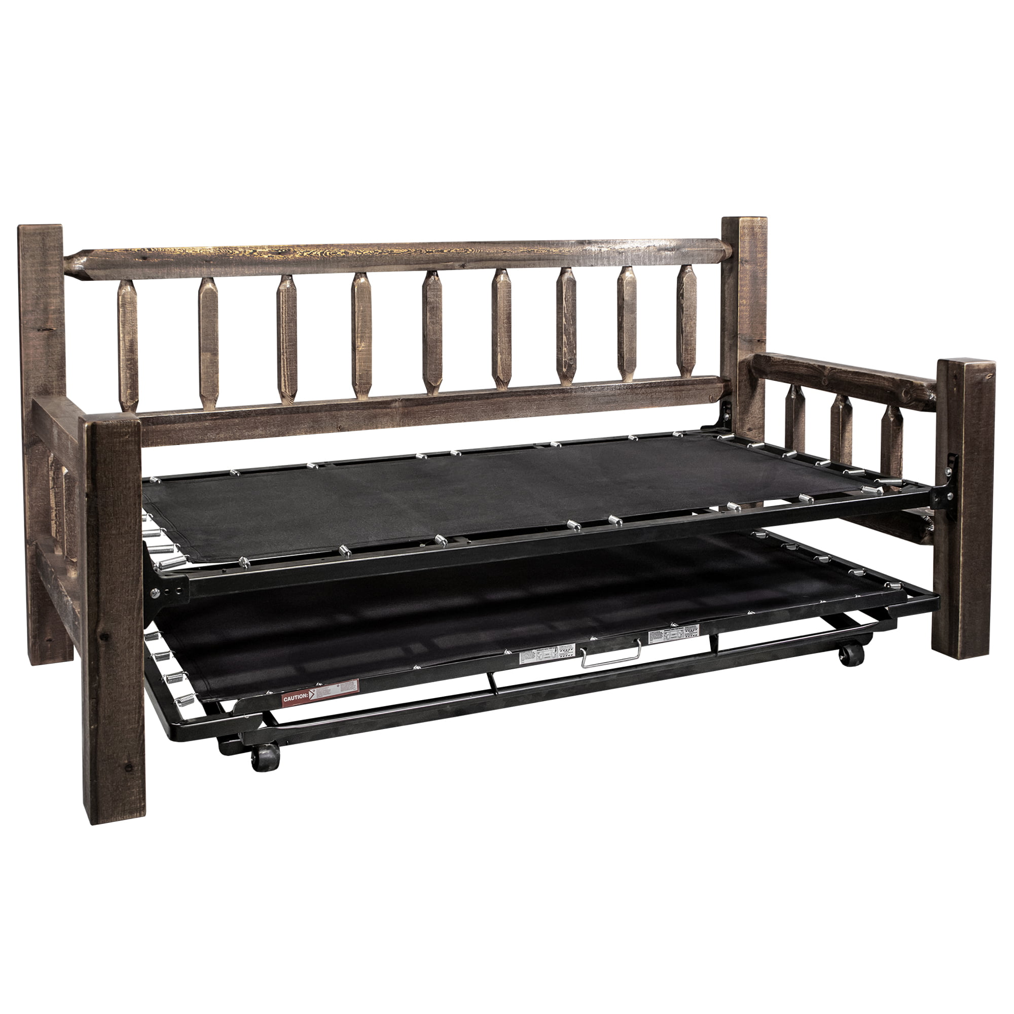 daybed with pop up trundle wood