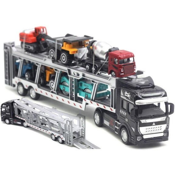 Esaierr Kids Toys Boys Car Toys Alloy Engineering Vehicle Transportation Vehicle Model Toy for 3-9T