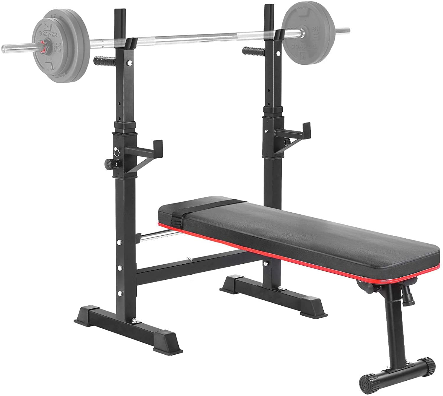 Weight Bench Set Adjustable Home Gym Press Lifting Barbell Exercise Workout 440 