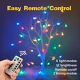 thumbnail image 3 of TETOU Globe String Lights, 33ft 80LED Crystal Fairy String Lights Battery Operated String Lights with Remote Waterproof for Indoor Outdoor Camping Hanging Home Chriatmas Decoration - Multicolor, 3 of 7