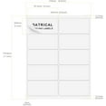 thumbnail image 2 of High - quality 2"×4" shipping labels 300 labels sticker paper for Laser/Ink Jet Printer mailing labels 8.5"×11" white 10 per sheet for ultimate comfort, 2 of 5