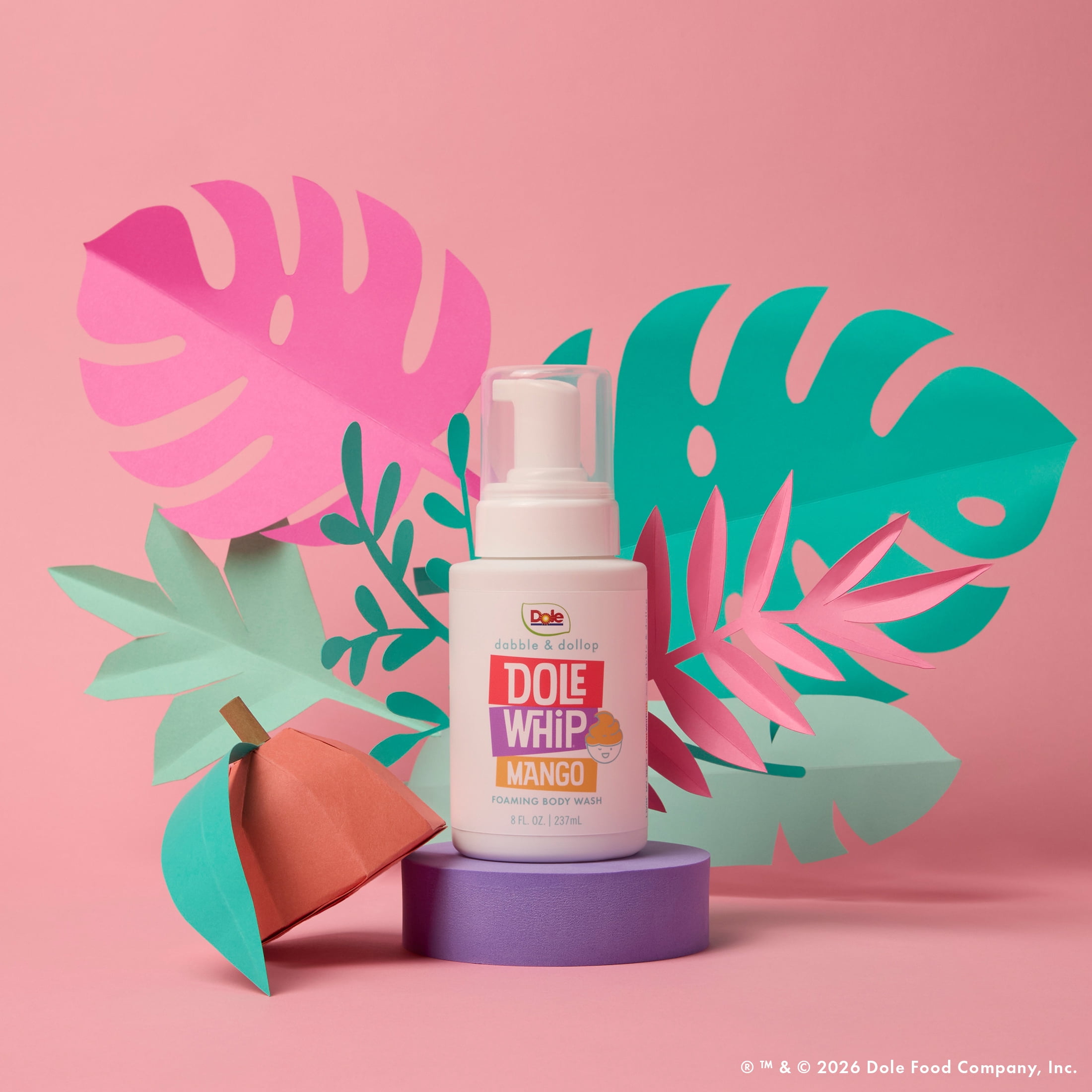 Dabble & Dollop Foaming Body Wash Dole Whip Mango 8 fl oz