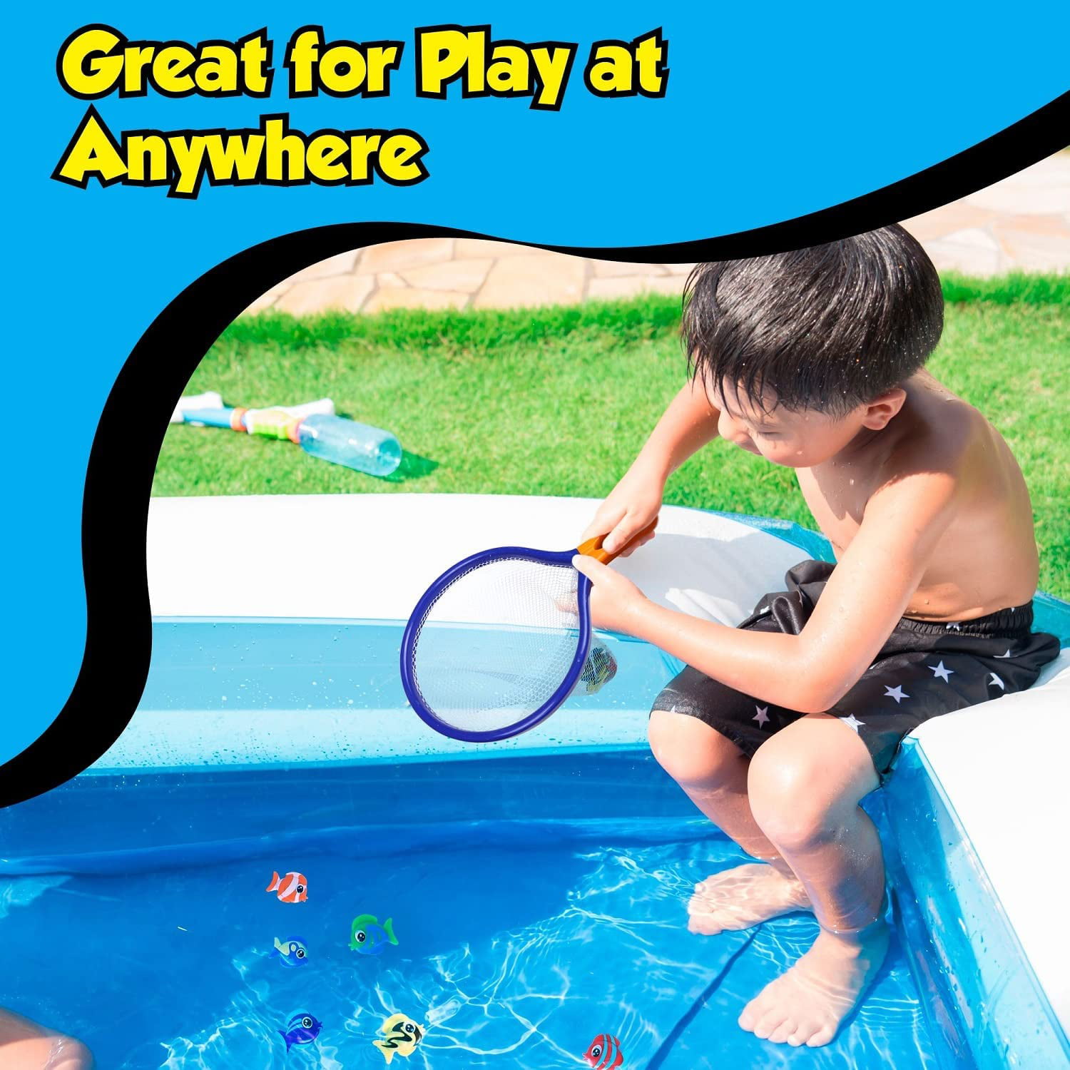 ibasenice 6 Pcs Fishing Net Kids Sports Toys Out Door Toys Outside