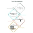 thumbnail image 3 of TROPOW 10x10 Pop Up Canopy Tent Outdoor Canopy with Removable Sidewalls Heavy Duty Commercial Instant Tent Shelter (White, 1-Sidewall), 3 of 7