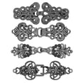 thumbnail image 3 of 4 piezas suéter chal clips clips sujetadores decorativo hueco cardigan cuello Negro, 3 of 8