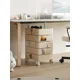 thumbnail image 3 of Organizador de carrito, gabinete de almacenamiento para dormitorio multiusos, cajones de mesita de noche de plástico, tocador, gabinete de sala de estar, 3 of 4