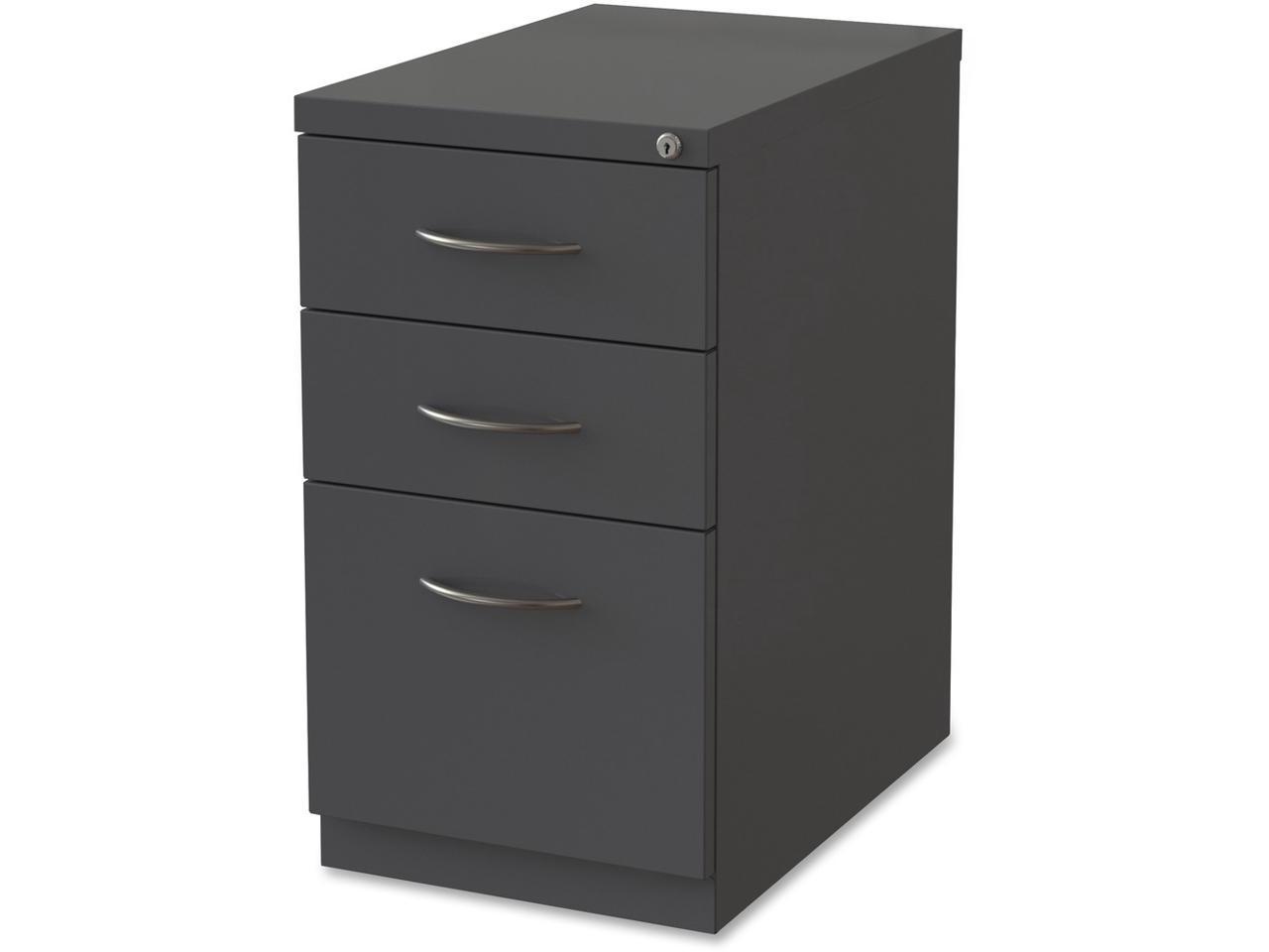 3 Drawers Vertical Steel Lockable Filing Cabinet, Gray - image 2 of 3