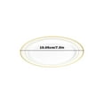 thumbnail image 3 of Disposable Tableware Set Of Beautiful Dinner Plates With Gold Trim Pattern, 30*7.5 Inch And 30*10.25 Inch Plates For Parties Gatherings, Ideal For Disposable Use And, 3 of 7