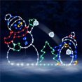 thumbnail image 1 of Christmas Decorations Active Light String Frame Decor Holiday Party Christmas Outdoor Garden Snow Glowing Decorative Sign Animated Snowball Light String Frame, 1 of 5