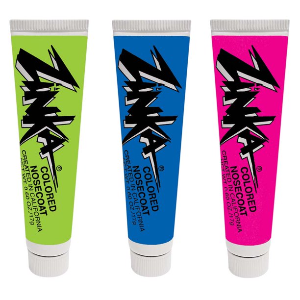 Zinka Colored Nosecoat Zinc Oxide Sunblock Multipack (Neon Green/Blue