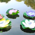 thumbnail image 2 of Lámpara flotante para piscina, luces solares de loto, impermeable, Led, jardín de flores, lámpara de linterna solar, flor de loto, linterna solar flotante para exteriores, Garde, 2 of 5