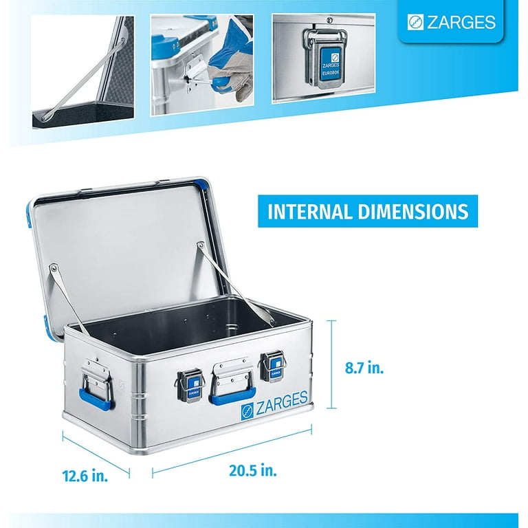 Zarges ZAR-40701 22.95 x 15.28 x 9.72 in. Eurobox Equipment