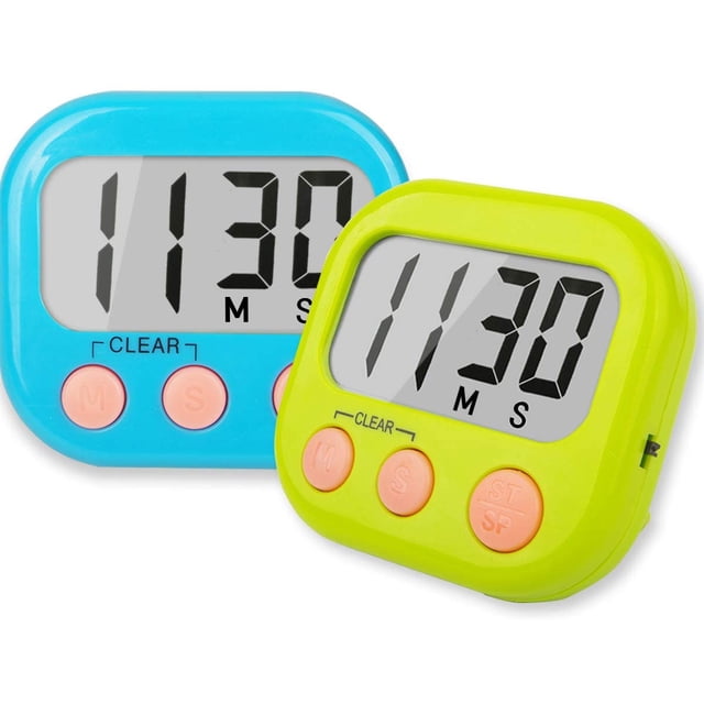 Temporizadores de aula para profesores, niños, temporizador digital magnético grande, paquete de 2 Xemadio WMPH-719
