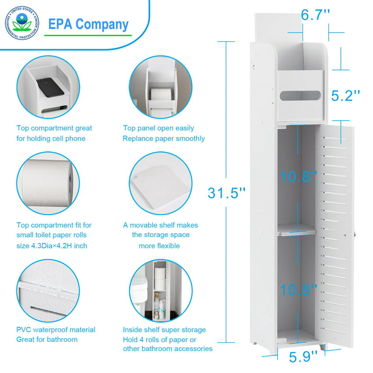 Cheap Bathroom Tissue Holder Wall Mounted Toilet Paper Box Waterproof Roll Paper  Storage Rack Double Layer Organizer Shelf