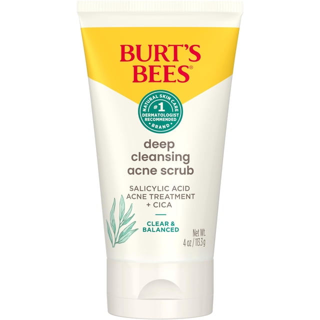 Exfoliante facial Burt's Bees transparente y equilibrado con ácido salicílico