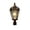 Brushed Bronze, variant on Gama Sonic Outdoor Solar Post Light, Brushed Bronze Finish Aluminum, Royal Bulb, Clear Rainwater Glass, 3-inch Fitter for Lamp Posts or Pier Mount (Sold Separately) 98B112