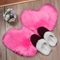thumbnail image 4 of Mucky Cat Fluffy Heart Shaped Valentine's Day Area Rug & Door Mat , Machine Washable, Non Slip Carpet Mats for Bedroom, Living Room - Home Decor Rugs,Rose Red,10"X16", 4 of 6