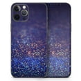thumbnail image 5 of DesignSkinz Deep Blue with Gold Shimmering Orbs of Light Full-Body Skin Decal Wrap Cover for iPhone 14 Plus, 5 of 9