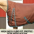 thumbnail image 3 of STORM SHIELD Extreme II Heavy Attached Neck Turnout Blanket | Criss-cross | Chocolate | 74, 3 of 12