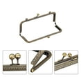thumbnail image 4 of Uxcell Metal Purse Frames, 5.9" 6Pack Kiss Lock Clasp Frame for Coin Bags Sewing DIY, Bronze, 4 of 6