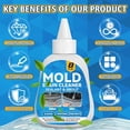 thumbnail image 4 of Mold Stain Cleaner Gel, 8 Fl Oz Washing Machine Cleaner with Brush, Mold Cleaner Gel for Front Loader Washing Machine Seal, Bathroom Grout, Kitchen Sink, Shower, Refrigerator Strip, 4 of 6