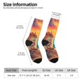 thumbnail image 2 of Fuzoiu Island Beach Guinea Pig Print Athletic Crew Socks for Men & Women,Casual Crew Socks,Above Ankle Crew Socks for Business, Casual, 2 of 6