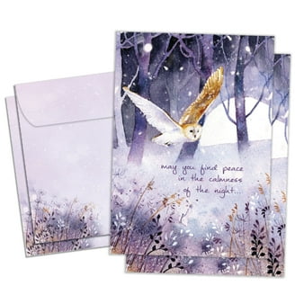 Tree-Free Greetings - Winter Solstice Greeting Cards - Artful Designs 16 Cards Matching Envelopes Made In Usa 100 Recycled Paper 5x7 Winter Solstice Gp54098