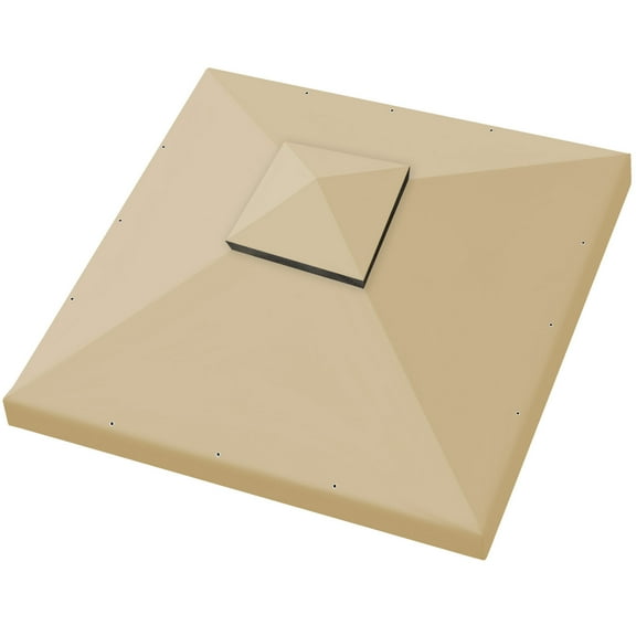 Double Tier Replacement Canopy Cover for 10x10 ft Gazebo - Beige