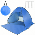 thumbnail image 6 of Pop Up Beach Tent Sun Shade Shelter Anti-UV Automatic Waterproof Tent Canopy For 2/3 Man W/ Net Window Storage Bag For Outdoor Beach Camping Fishing Park Lake, 6 of 6