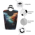 thumbnail image 4 of Lsque Colorful Ink Style Dragon Laundry Basket, Laundry Hamper, Dirty Clothes Hamper for Laundry, Collapsible, Waterproof Laundry Baskets with Aluminum Handles for Laundry, Dorm, Family, 4 of 6