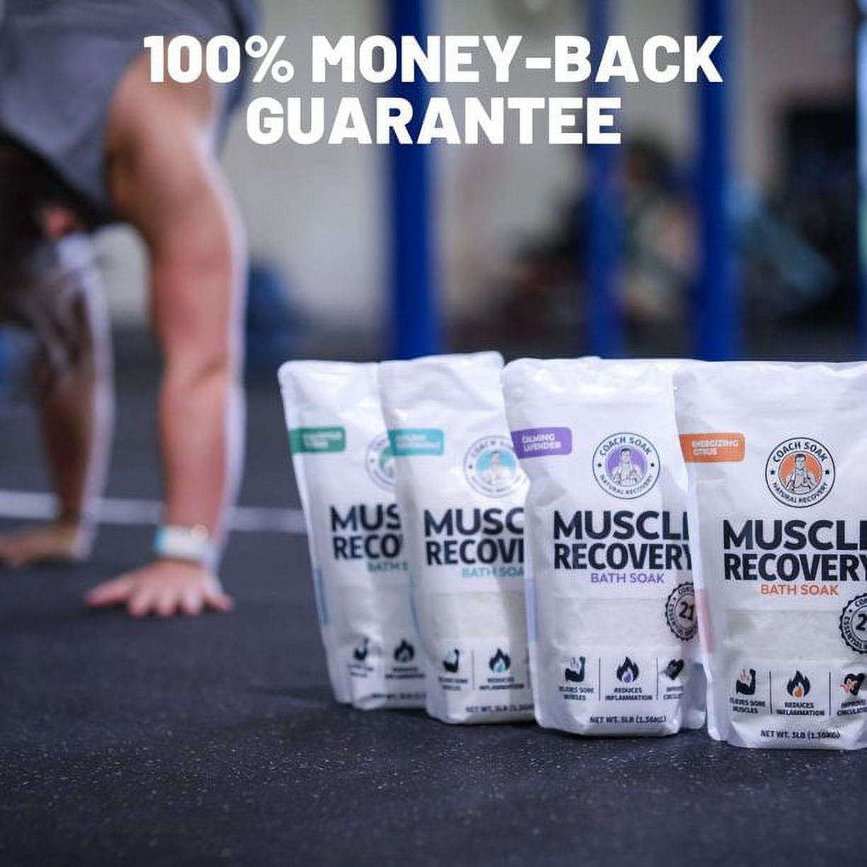 Coach Soak magnesium muscle recovery bath soak citrus dead sea salt essential oils post workout relief