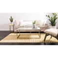 thumbnail image 4 of Unique Loom Tapis de Zone 3129645, 4 x 6 Pieds, Jaune/beige, 4 of 5