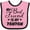 Pink and Black, variant on Inktastic My Best Friend is My Pawpaw with Hearts Boys or Girls Baby Bib