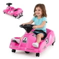 thumbnail image 1 of Costway 12V Ride on Toy Car Electric Go Kart with Cleaning Fun & Remote Control Rose red, 1 of 10