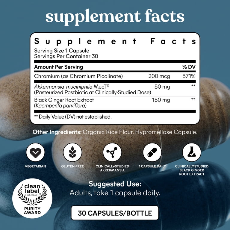 Lemme Metabolism Capsules, Clinically-Studied Akkermansia MucT