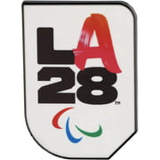 Summer Olympics Los Angeles 2028| LA '28 Olympics Para Logo & Street Food A Design Lapel Pin | On Backer Card