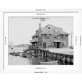 thumbnail image 4 of Art.com Boston Yacht Club, Marblehead, Mass. Photo, White Frame Wall Art, 40" x 32", 4 of 4