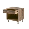 thumbnail image 2 of Retro Solid Wood Nightstand - Natural, 2 of 7