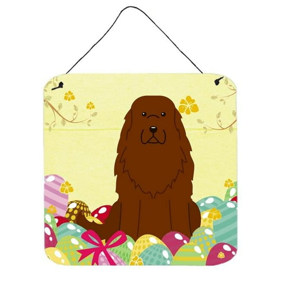 Easter Eggs Caucasian Shepherd Dog Wall or Door Hanging Prints