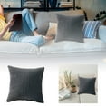 thumbnail image 3 of Corduroy Pillow Covers 18x18 Inch Boho Decorative Throw Pillow Covers for Couch Bed Living Room, Soft Textured Corduroy Accent Pillows Cross Patchwork Striped Design Farmhouse Rustic Home Decor, 3 of 7