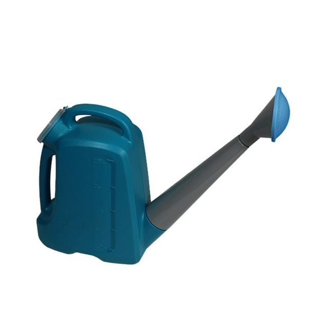 Bearachild Regadera de ABS, reemplazo de boquilla larga, resistente, a prueba de fugas, para invernadero, planta vegetal, rociador de agua con Jardín y Patio 2.5L Azul Oscuro